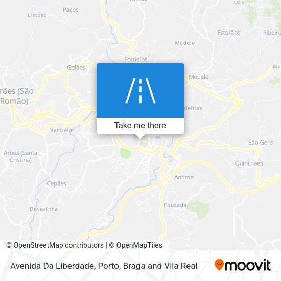 Avenida Da Liberdade mapa