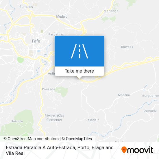 Estrada Paralela À Auto-Estrada mapa
