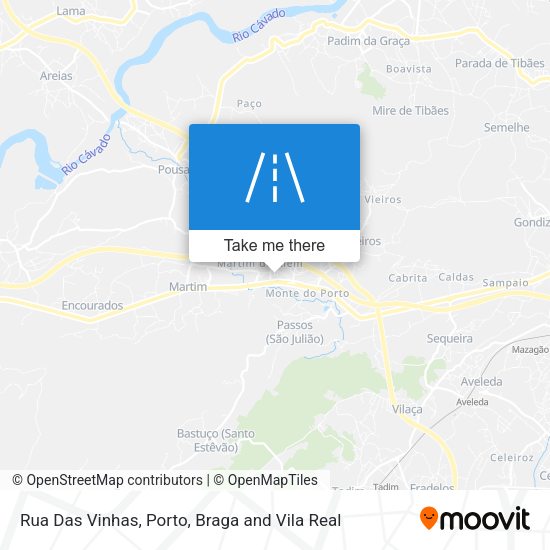 Rua Das Vinhas map