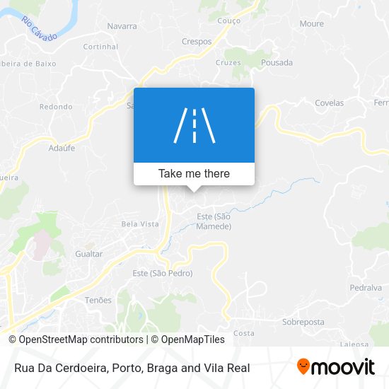 Rua Da Cerdoeira mapa