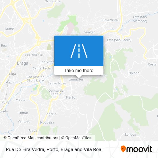 Rua De Eira Vedra mapa
