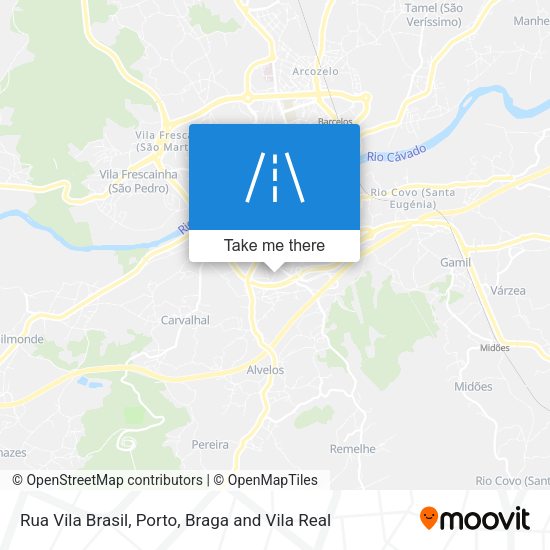 Rua Vila Brasil mapa