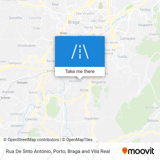Rua De Snto António map