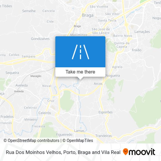 Rua Dos Moinhos Velhos map