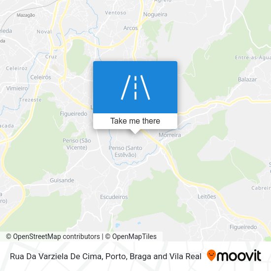 Rua Da Varziela De Cima mapa