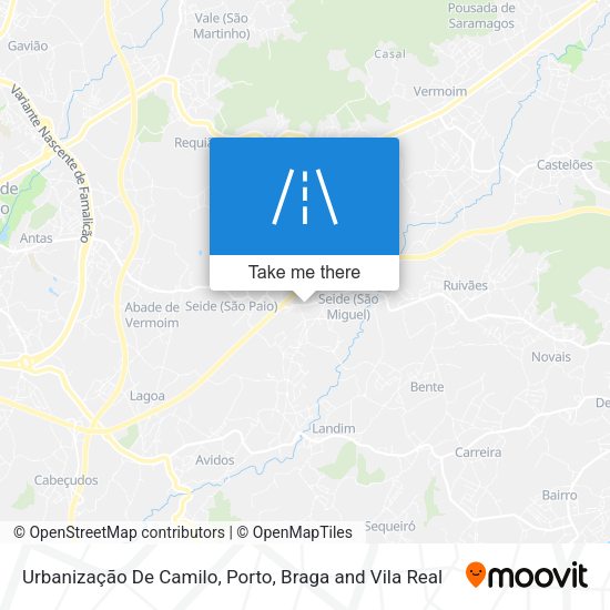Urbanização De Camilo map