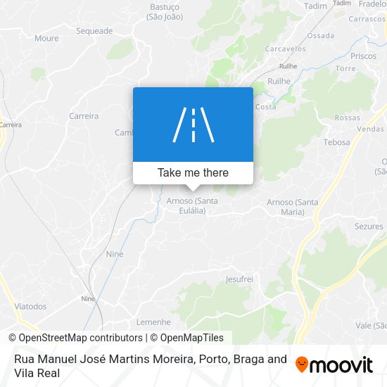Rua Manuel José Martins Moreira mapa
