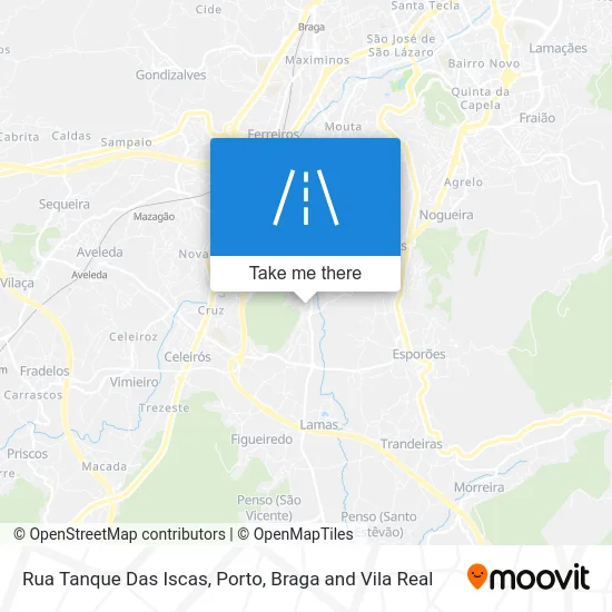 Rua Tanque Das Iscas map