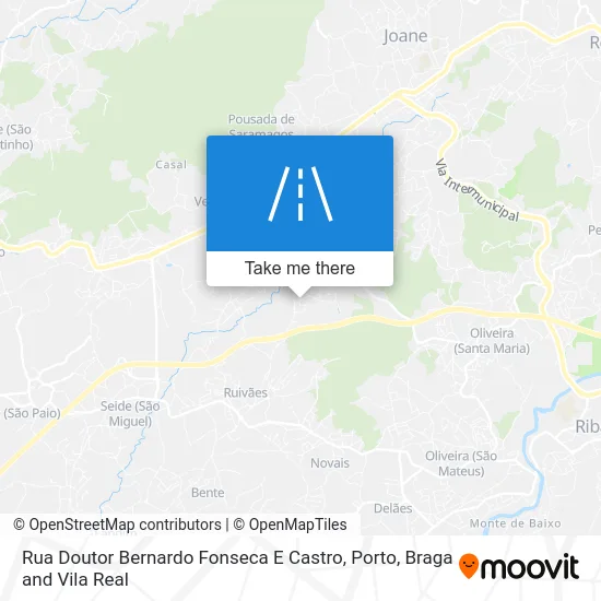 Rua Doutor Bernardo Fonseca E Castro map