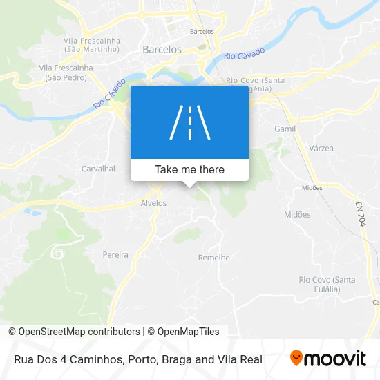 Rua Dos 4 Caminhos map
