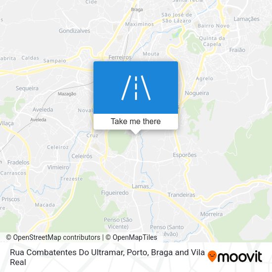 Rua Combatentes Do Ultramar mapa