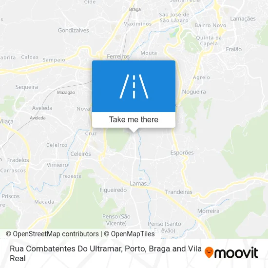 Rua Combatentes Do Ultramar map