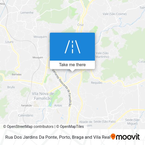 Rua Dos Jardins Da Ponte mapa