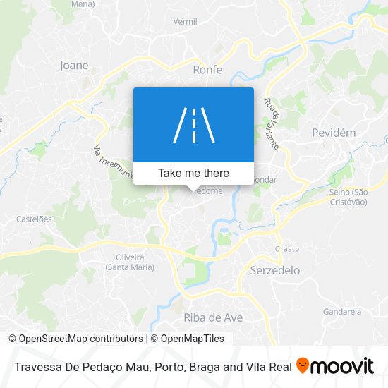 Travessa De Pedaço Mau map