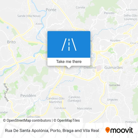 Rua De Santa Apolónia map