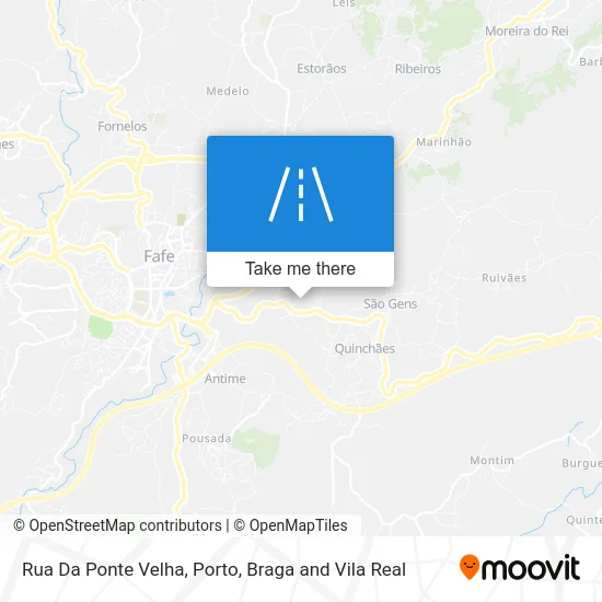 Rua Da Ponte Velha map