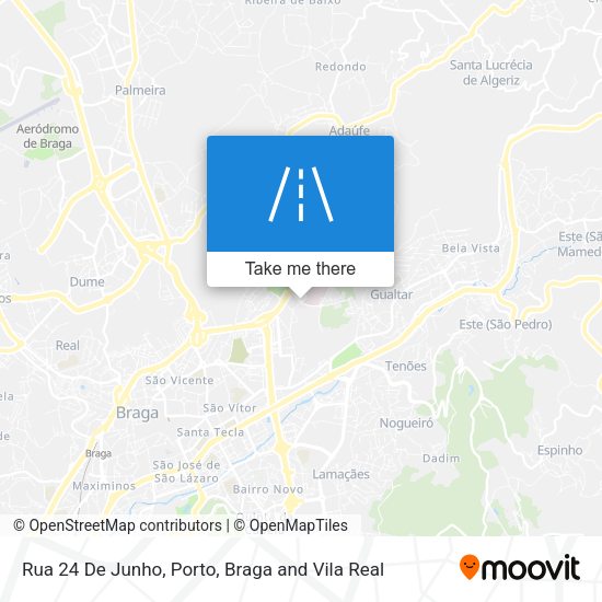 Rua 24 De Junho mapa