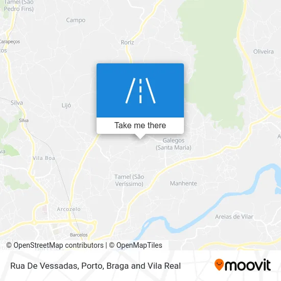 Rua De Vessadas map