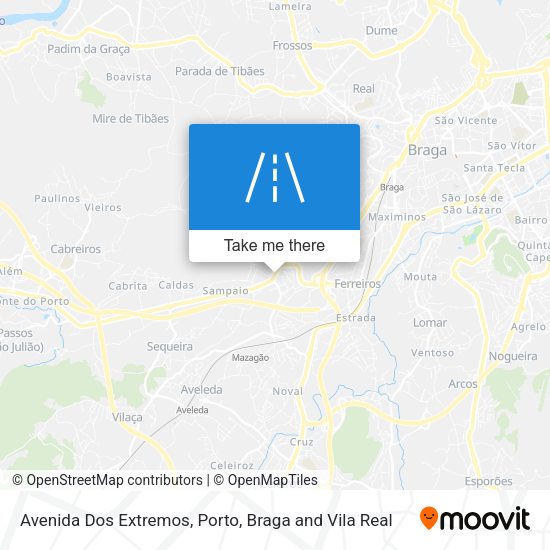 Avenida Dos Extremos mapa