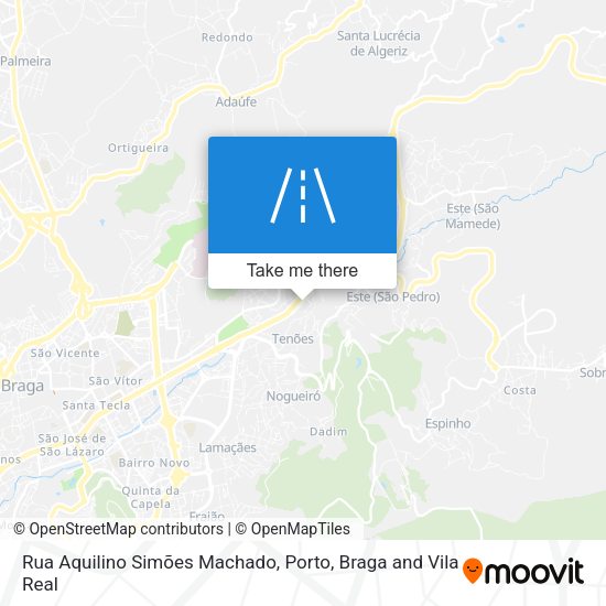 Rua Aquilino Simões Machado mapa