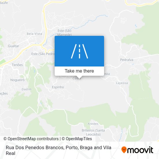 Rua Dos Penedos Brancos mapa