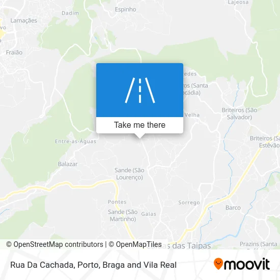 Rua Da Cachada map