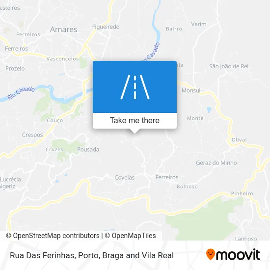 Rua Das Ferinhas map