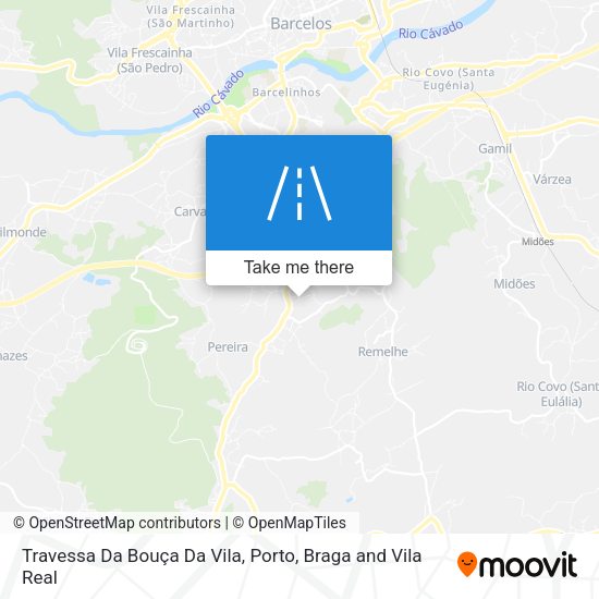 Travessa Da Bouça Da Vila mapa