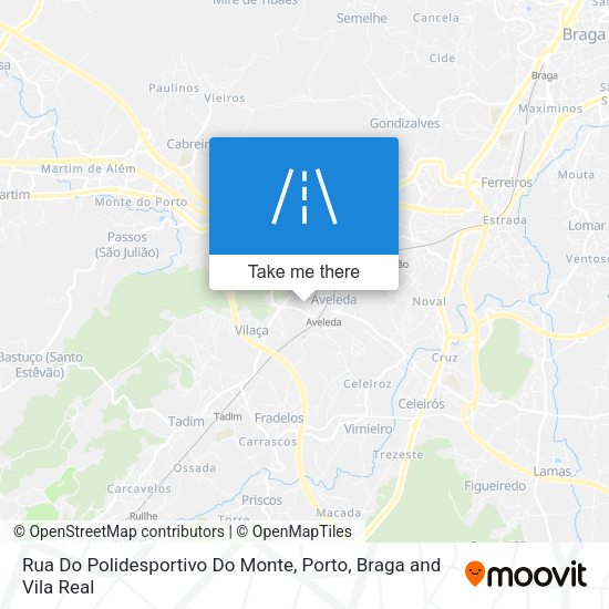 Rua Do Polidesportivo Do Monte mapa