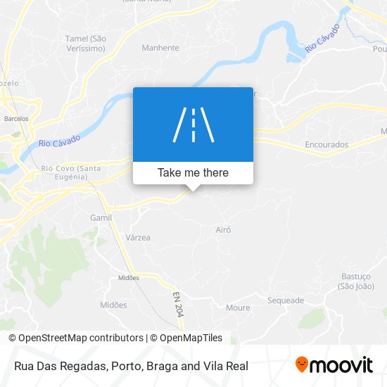 Rua Das Regadas mapa