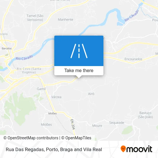 Rua Das Regadas map