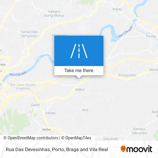 Rua Das Devesinhas map