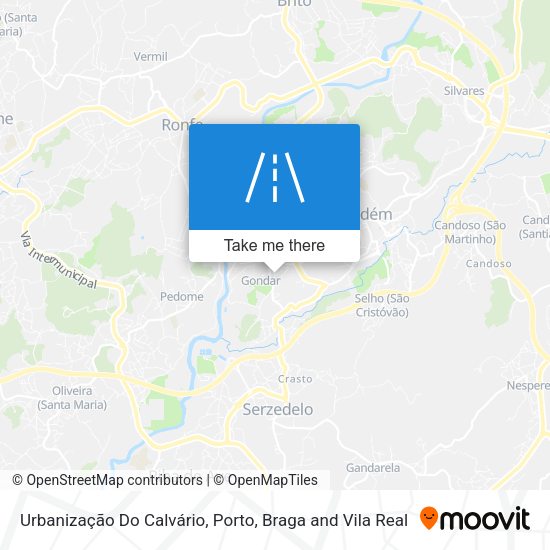 Urbanização Do Calvário map