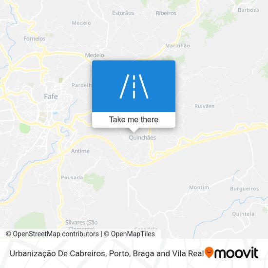 Urbanização De Cabreiros map