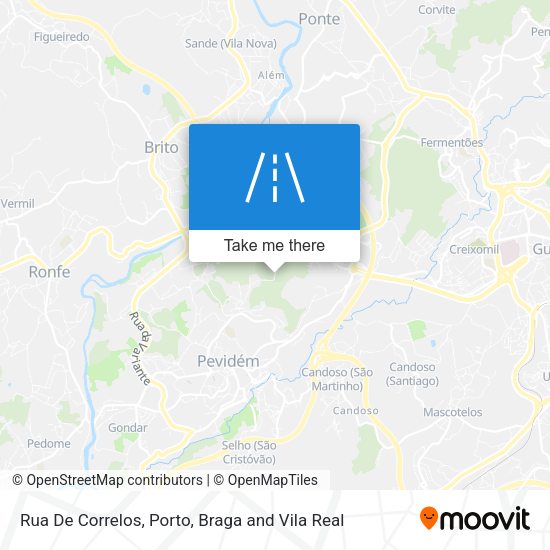 Rua De Correlos mapa