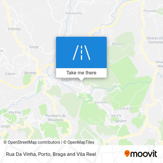 Rua Da Vinha mapa