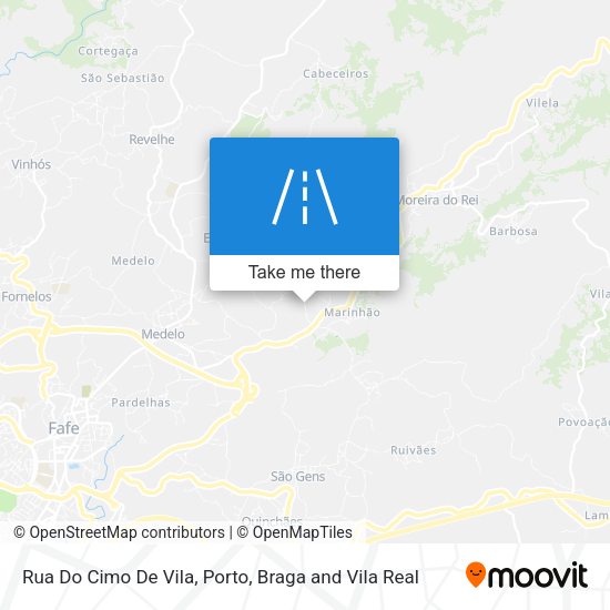 Rua Do Cimo De Vila mapa