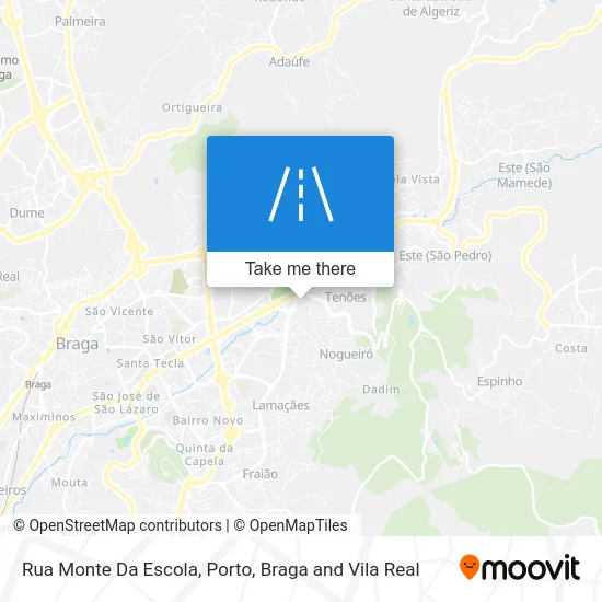 Rua Monte Da Escola map