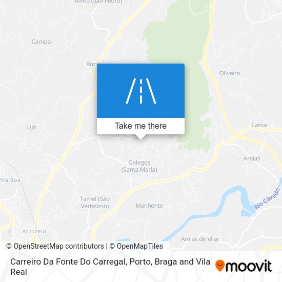 Carreiro Da Fonte Do Carregal map