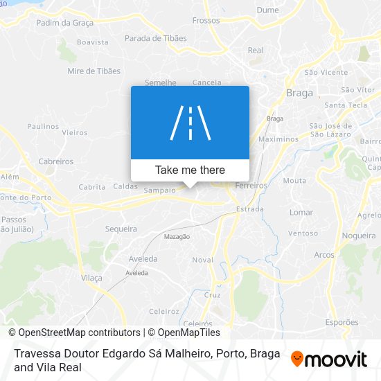 Travessa Doutor Edgardo Sá Malheiro mapa