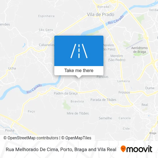 Rua Melhorado De Cima map