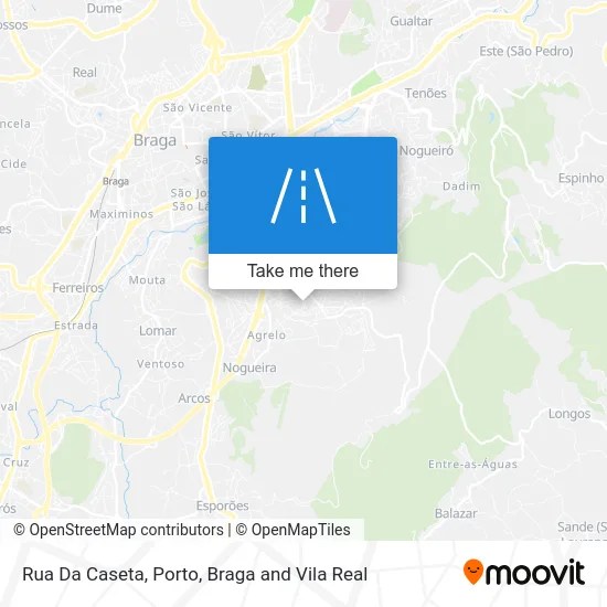 Rua Da Caseta map