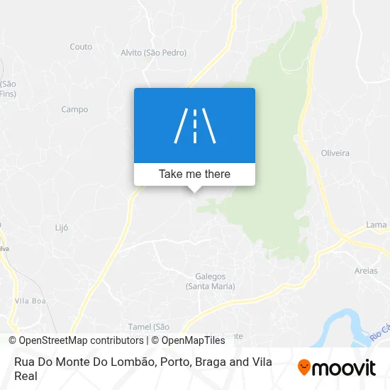 Rua Do Monte Do Lombão map