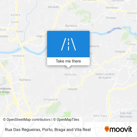 Rua Das Regueiras map