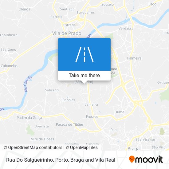 Rua Do Salgueirinho map