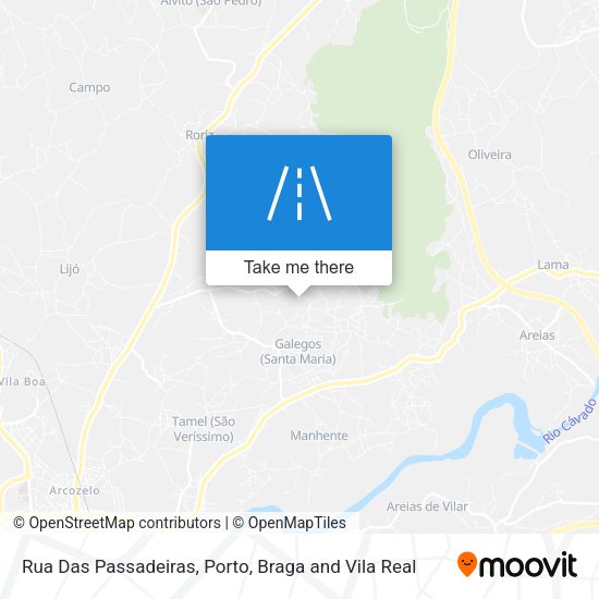 Rua Das Passadeiras map