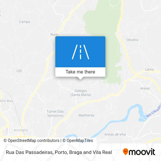 Rua Das Passadeiras map
