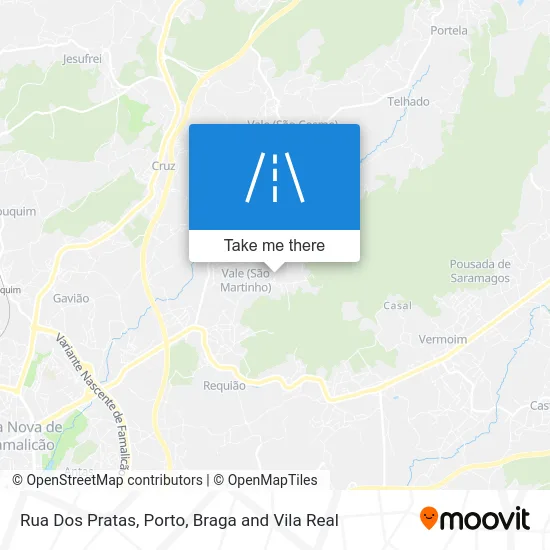 Rua Dos Pratas map