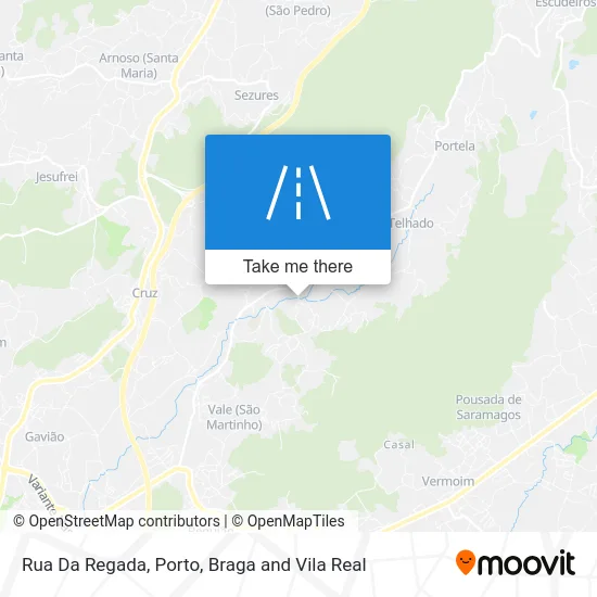 Rua Da Regada map