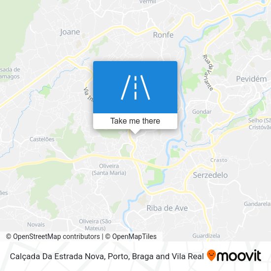 Calçada Da Estrada Nova map